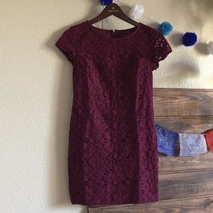 Banana Republic lace sheath dress